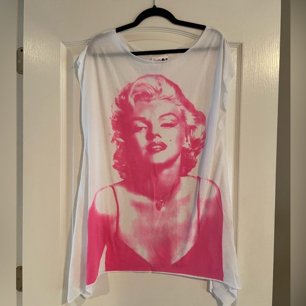 Marilyn Monroe Neon Pink Cover Up